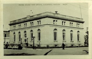 RPPC Post Office Kalispell Montana Real Photo Postcard Cecil Nixon