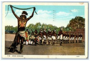 1938 Smoki Dancers Native American Prescott Arizona AZ Vintage Antique Postcard