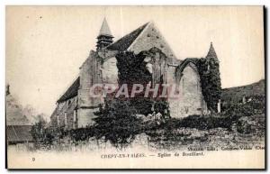 Old Postcard Crepy En Valois Church of Boiling