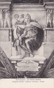 Michelangelo La Sibilla Delfica Cappella Sistina Palazzo Vaticano Roma