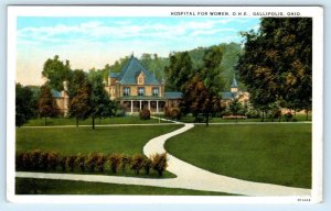 GALLIPOLIS, Ohio OH ~ Epileptic HOSPITAL FOR WOMEN c1920s Postcard 