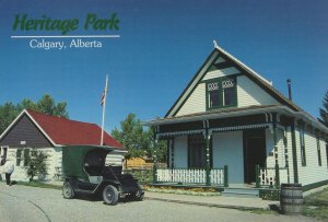 Old Car at Heritage Park Cottage Hospital Calgary Canada Postcard