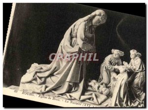 Old Postcard Bourg Brou Church The Nativity