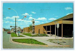 1976 The Yukon Regional Library, Totem Pole Whitehorse YT Canada Postcard