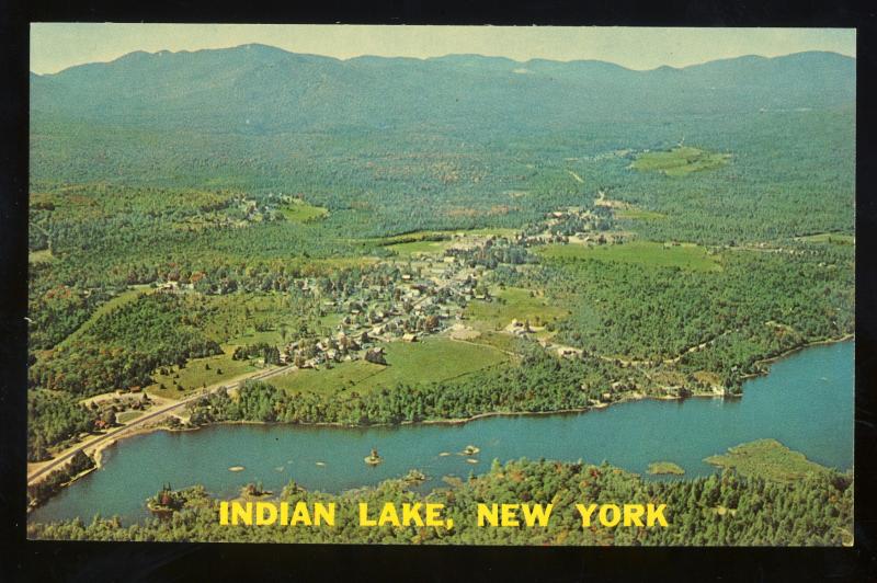 Indian Lake, New York/NY Postcard, Spectacular Aerial View, Adirondacks