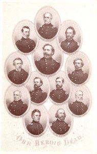 Military Civil War Our Heroic Dead Union Generals