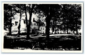 1948 Lakeside Lodge New London New Hampshire NH RPPC Photo Vintage Postcard