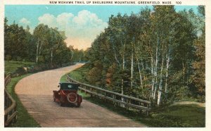 Greenfield Massachusetts, New Mohawk Trail Shelburne Mountains Vintage Postcard