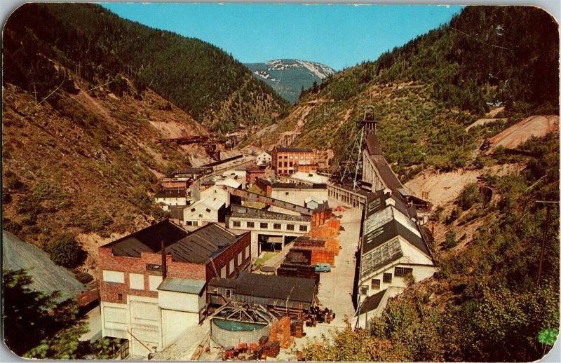 Mill, Hecla Mining Company Burke ID Vintage Postcard B78 