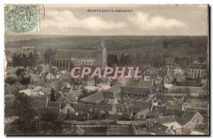 Montfort L & # 39amaury Old Postcard