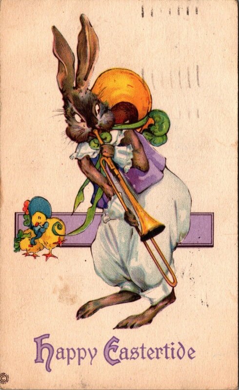 Easter Bunny Vintage Postcard