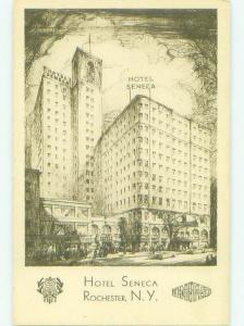 Unused 1940's SENECA HOTEL Rochester New York NY hr9705@