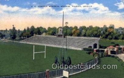 J.C. Donnell Memorial Stadium, Findlay, Ohio, USA Football Stadium, 1949 corn...