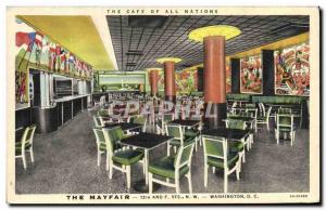 Old Postcard The Cafe Of All Nations Mayfair Washnington D C