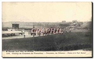 Old Postcard Horse Riding Equestrian Racecourse Tremblay Panorama Trails gran...