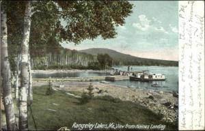 Rangeley Lakes ME From Haines Landing c1910 Postcard