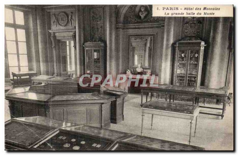 Paris Old Postcard Mint Hotel The great hall of the museum