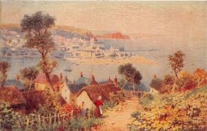 TEIGNMOUTH DEVON UK~AS VIEWED FROM SHALDOM~ARTIST H B WIMBUSH TUCK POSTCARD