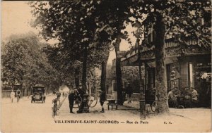 CPA VILLENEUVE St-GEORGES Rue de Paris (65532)