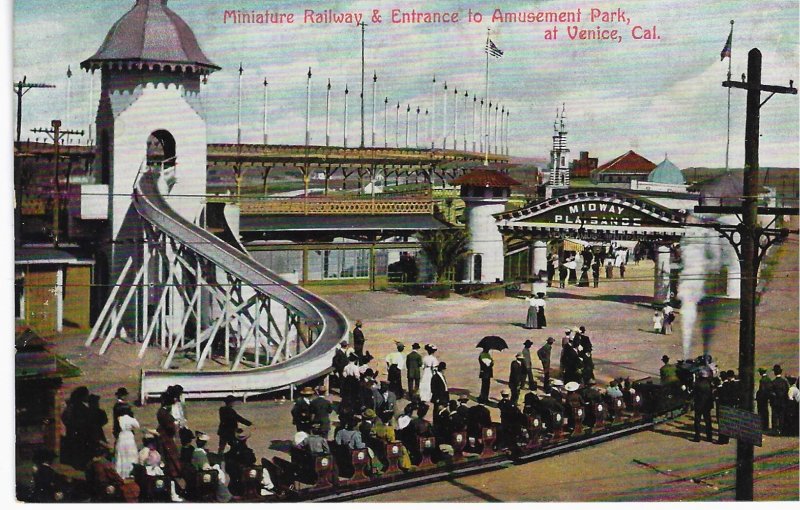 Venice, California - Miniature Railway & Amusement Park - c1908