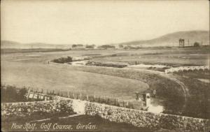Girvan Scotland New Half Golf Course c1910 Postcard