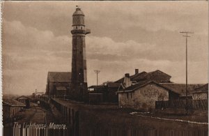 PC PAKISTAN, LIGHTHOUSE, MANORA, Vintage REAL PHOTO Postcard (b43342)