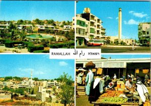 Ramallah, Palestinian City~West Bank, Israel  STREET SCENE & VIEWS  4X6 Postcard