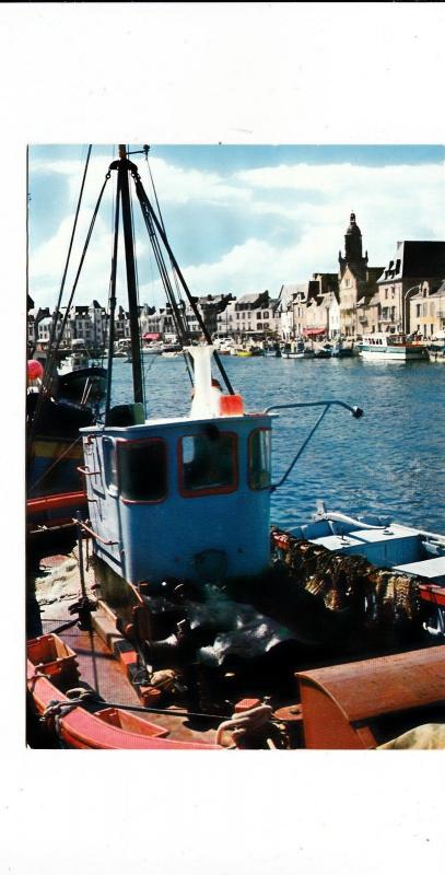 BF15639 le croisic le port et le clocher france front/back image