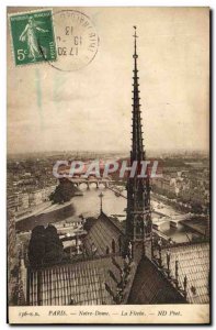 Old Postcard Paris Notre Dame La Fleche