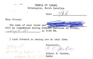 Temple of Israel Wilmington, North Carolina, USA Judaic 1990 