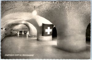c1930s Jungfraujoch, Switzerland RPPC Glacier Palace Ice Cave Tunnel Swiss A348