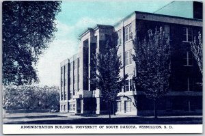 Administration Building University Of South Dakota Vermillon SD Postcard