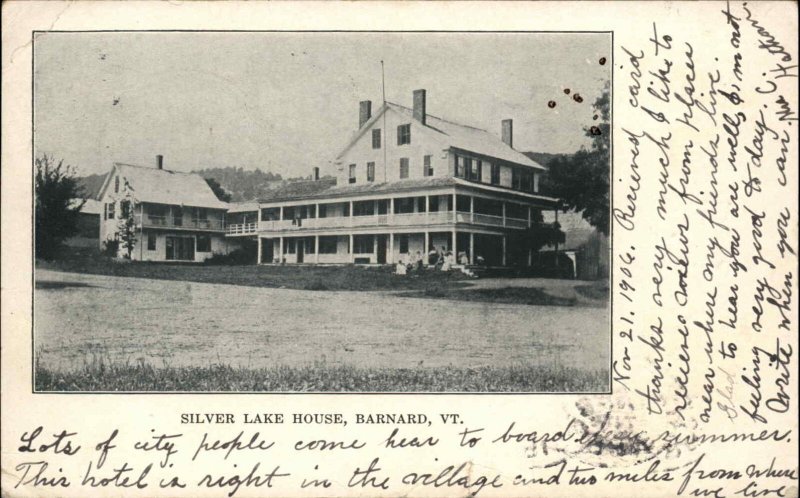 Barnard Vermont VT Silver Lake House c1910 Vintage Postcard