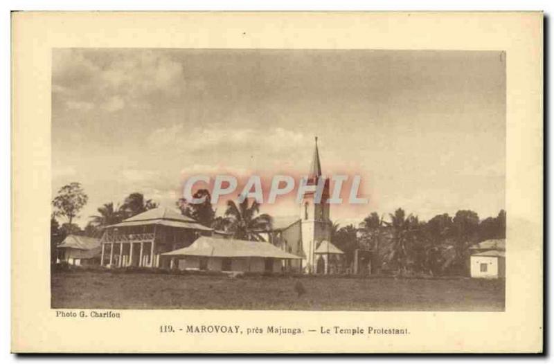 CPA Temple protestant Marovoay pres Majunga Madagascar