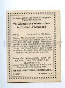 166996 VII Olympic WERNER MORING skier CIGARETTE card