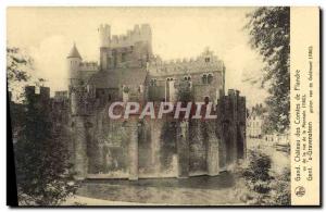 Old Postcard Ghent Gent gravensteen