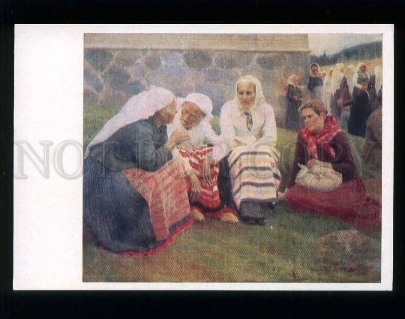 d209863 FINLAND Albert Edelfelt Women from Ruokolahti postcard