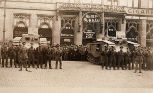 WWI British Army Tank Corps In Germany Cologne Real Photo Postcard RPPC