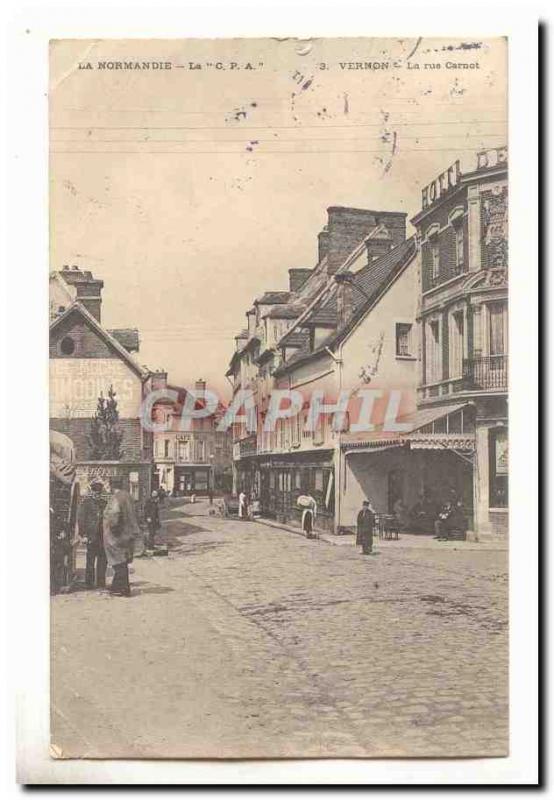 Vernon Old Postcard Carnot Street