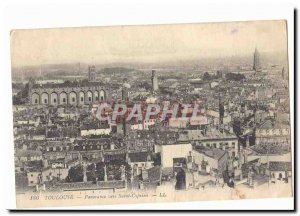 Toulouse Old Postcard Panorama to Saint Cyprien