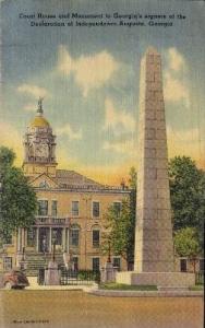 Court House and Monument Augusta GA 1944