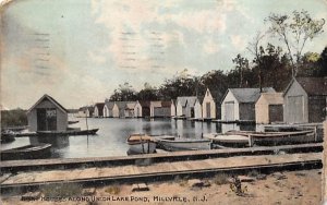 Boat House along Union Lake Pond Millville, New Jersey  