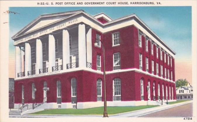 Virginia Harrisonburg Post Office and Government Court House