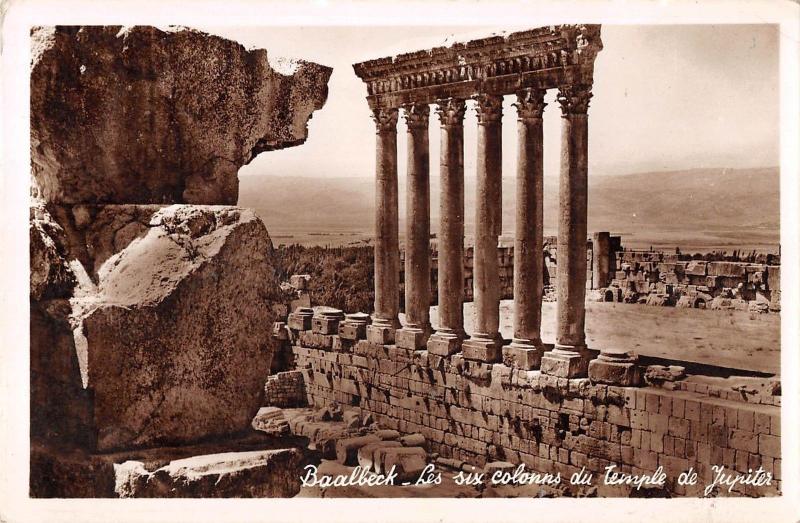 BR49325 Les six colonns du temple dejupiter Baalbeck l    Lebanon