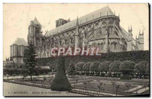 Old Postcard Bourges Apse of the Cathedral