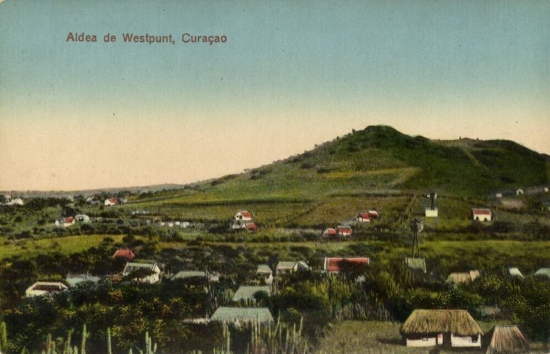 curacao, D.W.I., WILLEMSTAD, Aldea de Westpunt (1920s) La Fortuna Postcard (1)