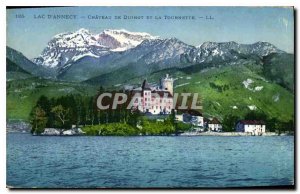Old Postcard Lake Annecy Chateau de Duingt and the Spinner