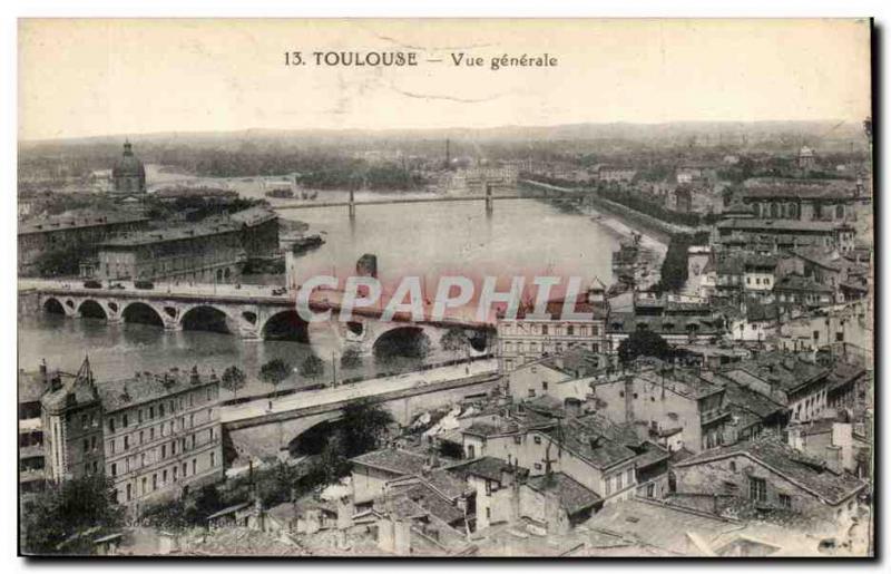 Toulouse Old Postcard General view