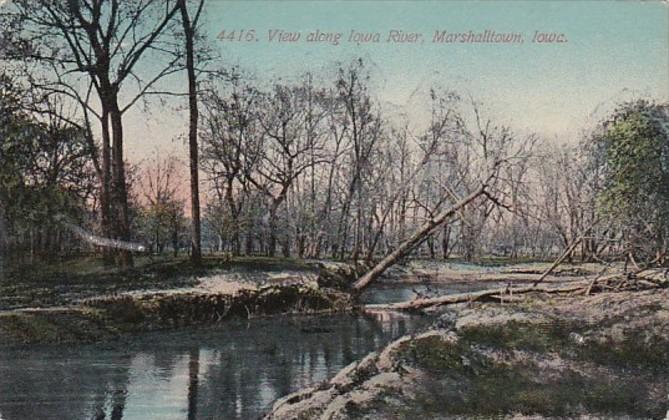 Iowa Marshalltown View Along Iowa River