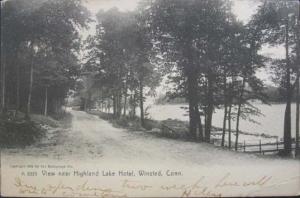 Winsted CT Lake Hotel c1910 Postcard